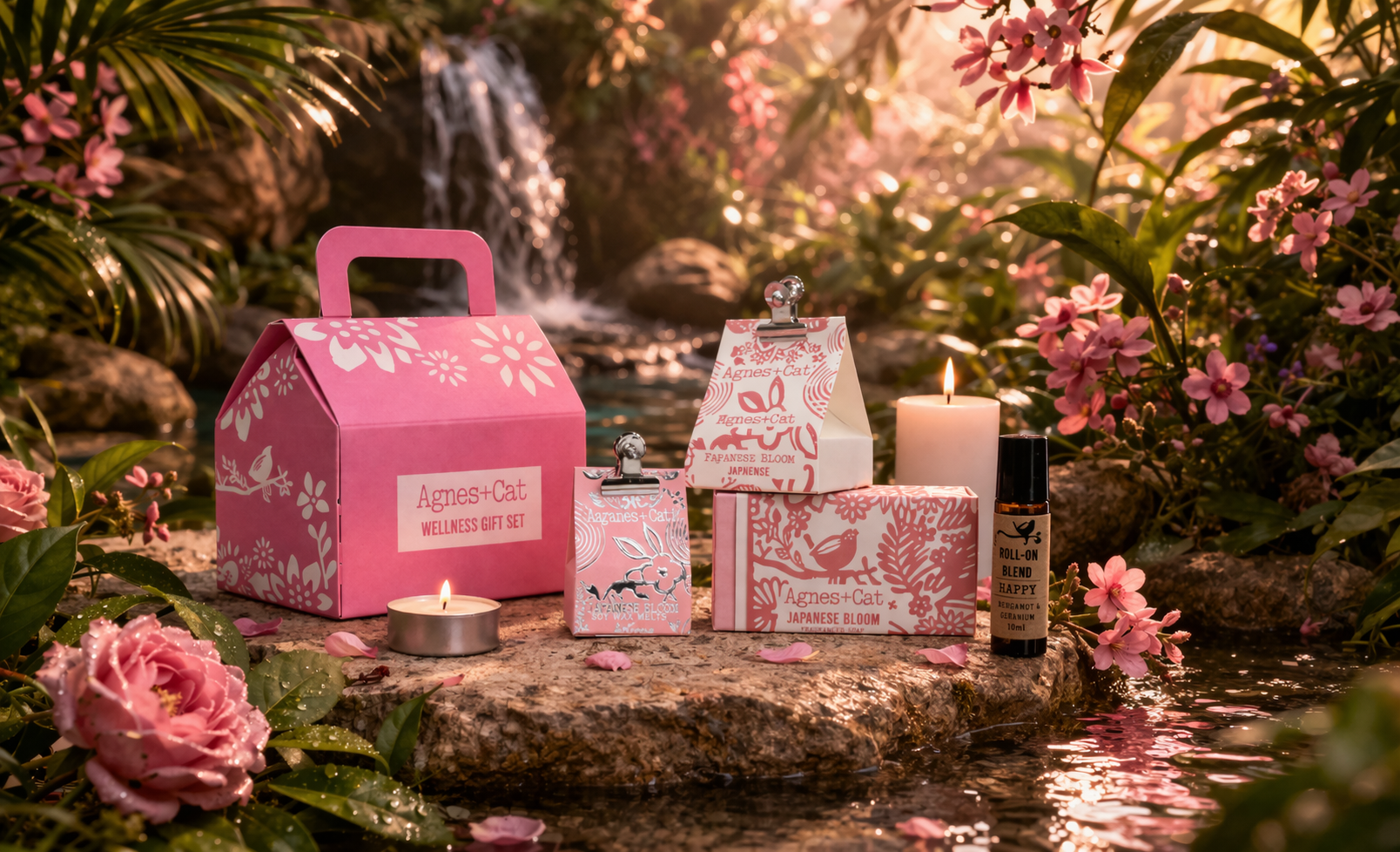 Sanftes Blüten-Geschenkset | Sanftes Self-Care-Geschenk