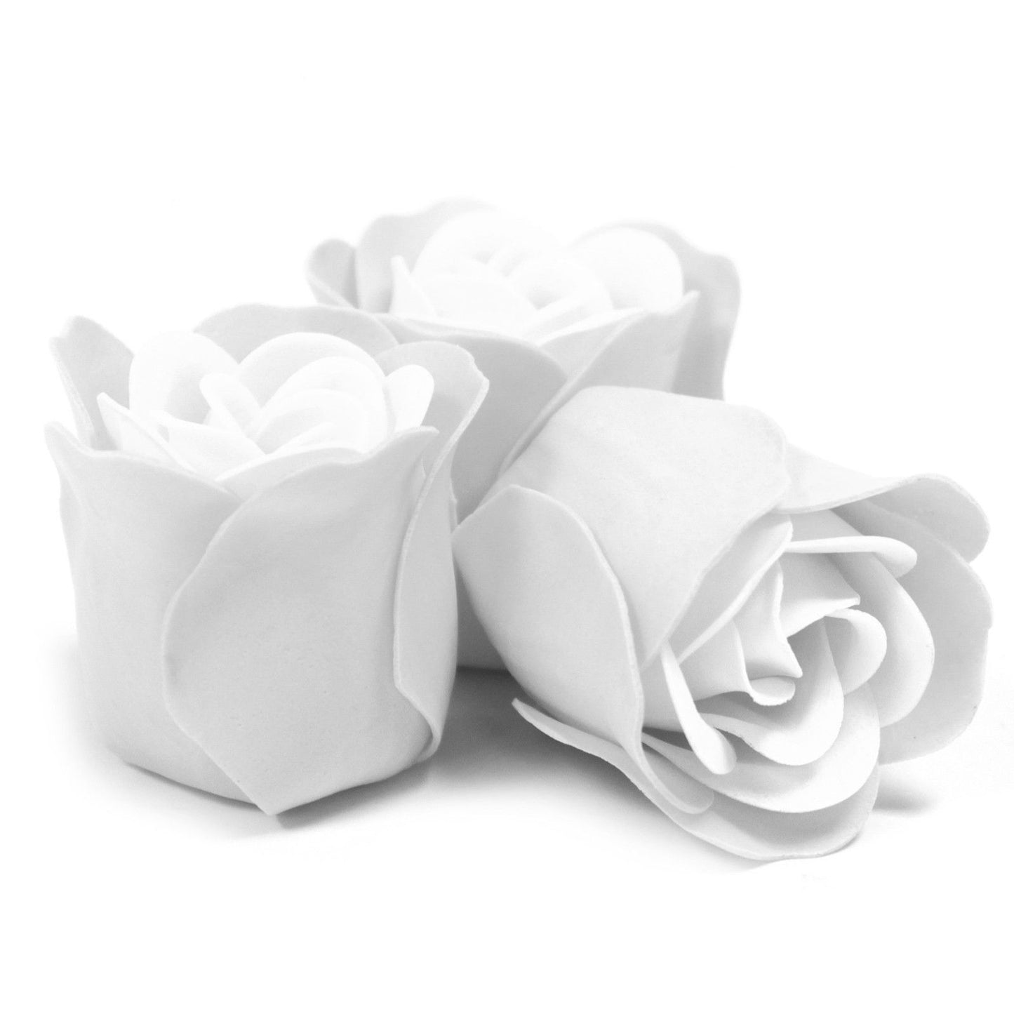 3er-Set Seifenblumen-Herzboxen – Weiß