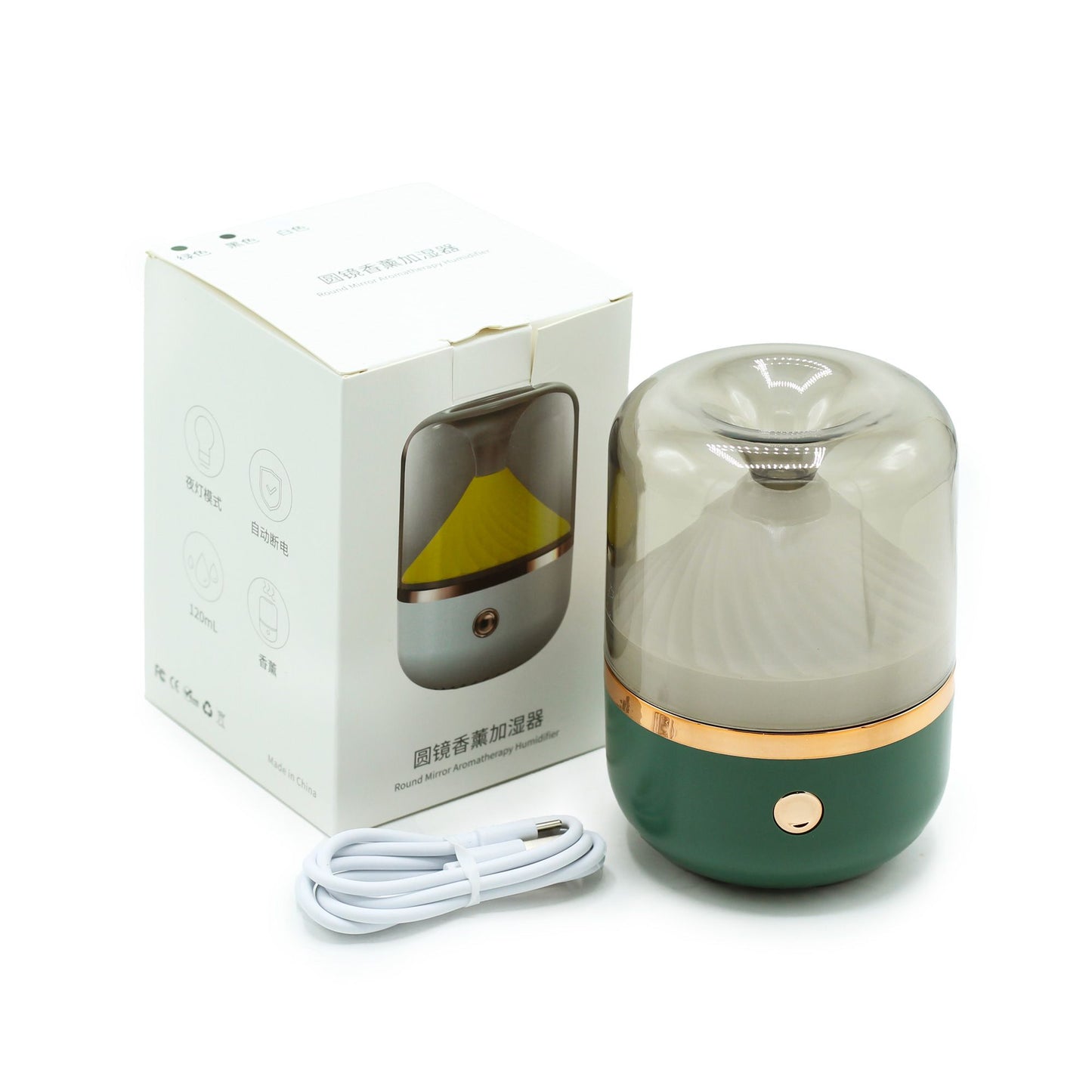 Night Light Aromatherapy Humidifier — Calm Mist & Soft Glow