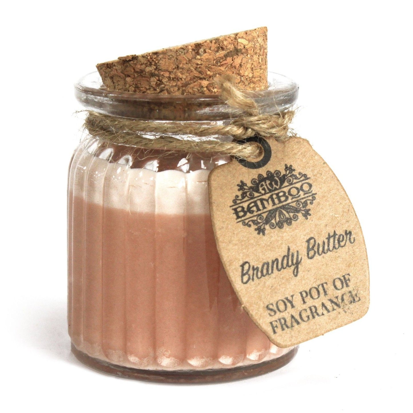 Bougie soja brandy butter en pot – Parfum gourmand