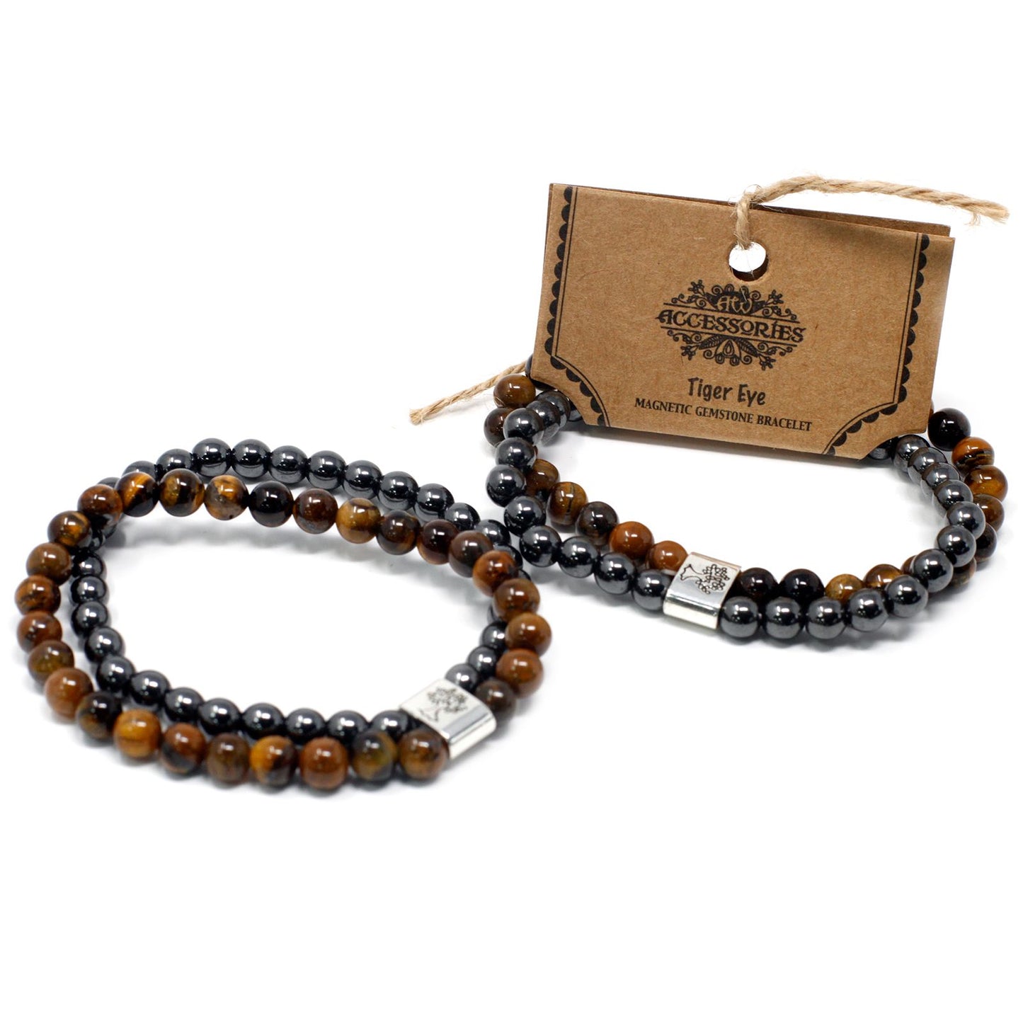 Magnetisches Tigerauge-Armband – Naturstein-Design