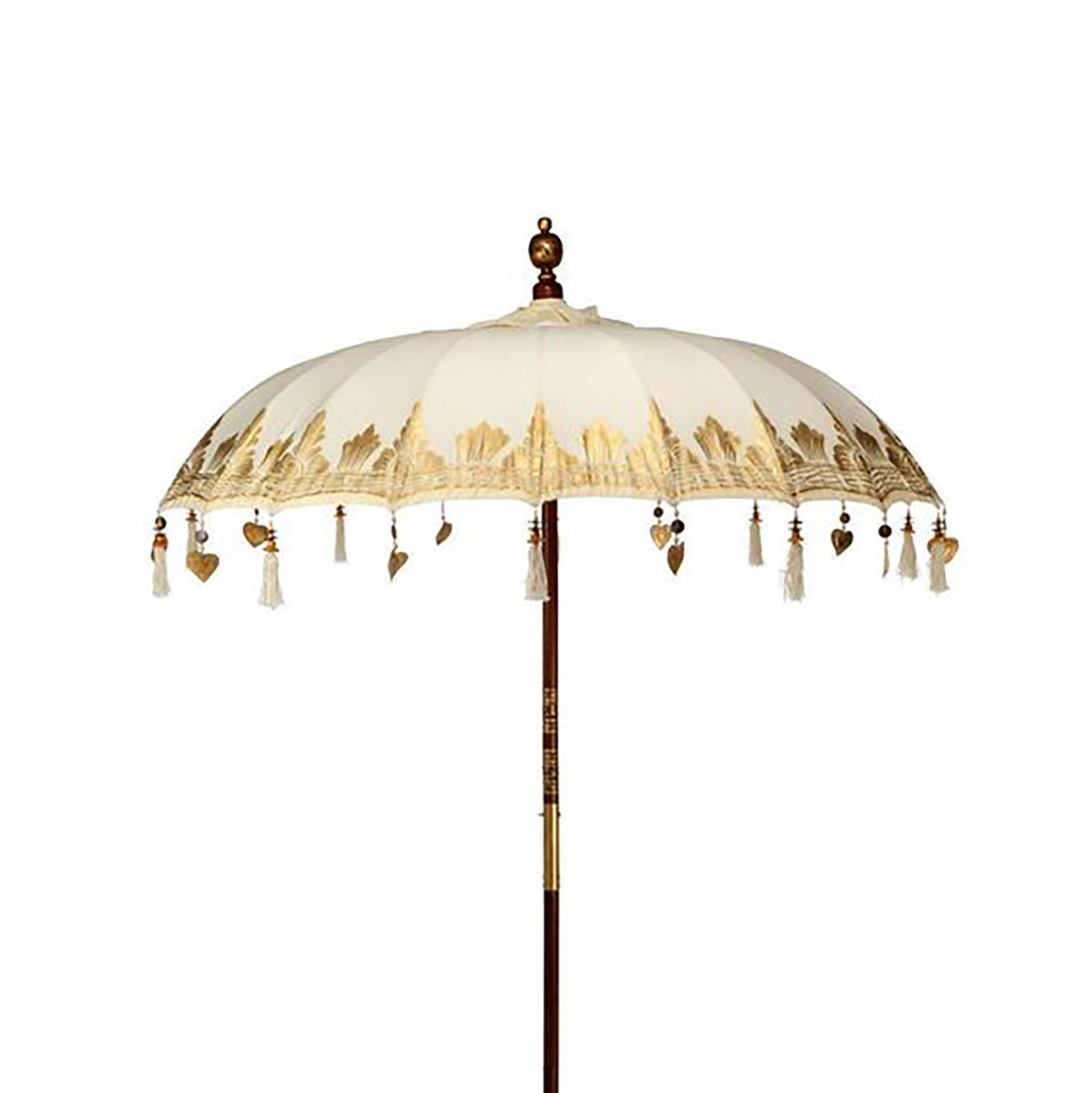 Bali Sonnenschirm - Segeltuch - Naturdekor - 2m