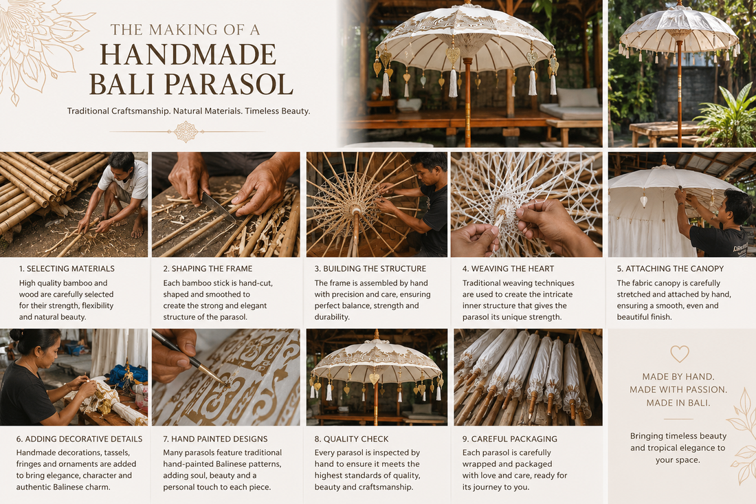 The Art of Handmade Bali Parasols