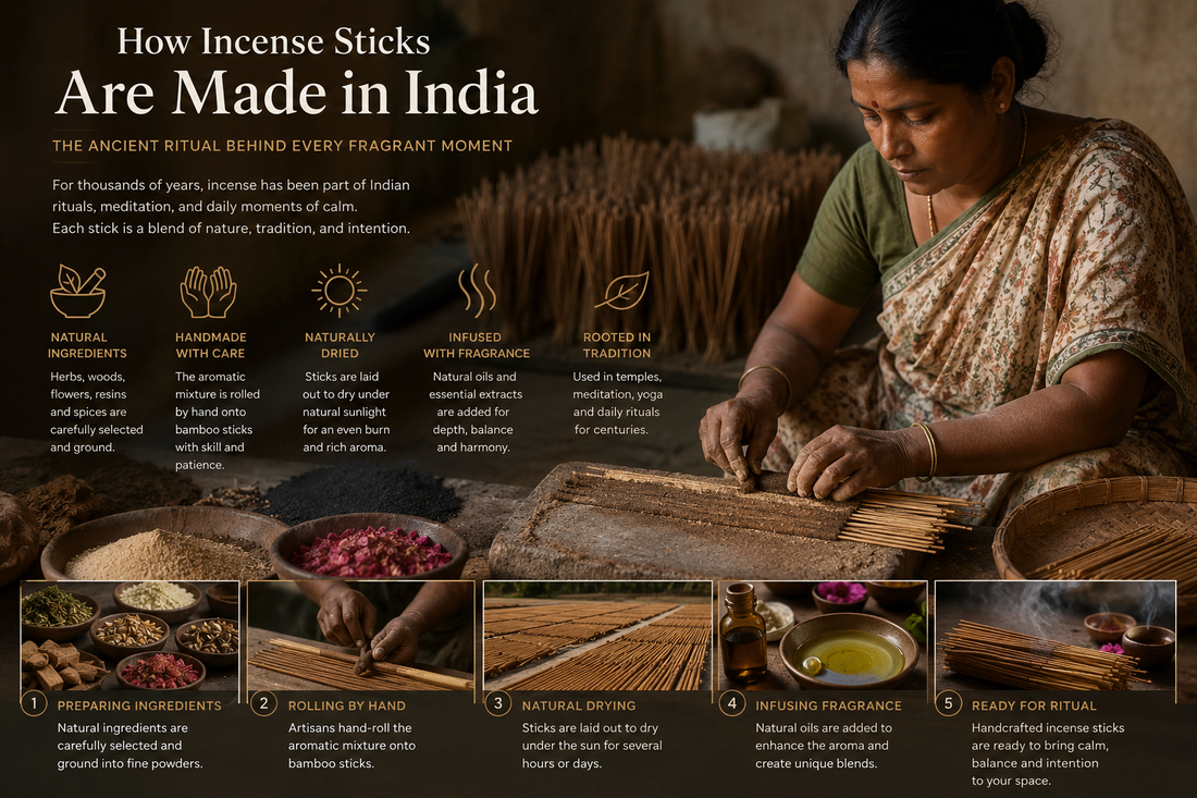 How Incense Sticks Are Traditionally Made in India