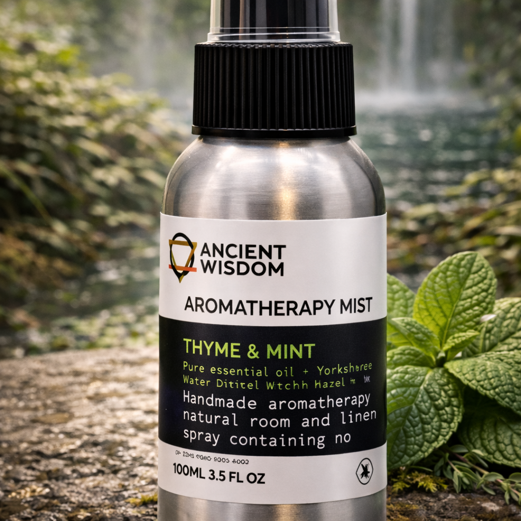 Aromatherapie-Raumspray mit Thymian und Minze