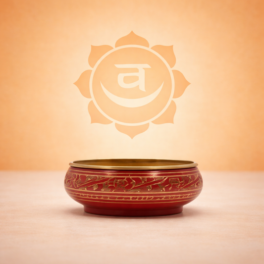 Chakra-Räuchergefäß mit Holzkohle - Sakral