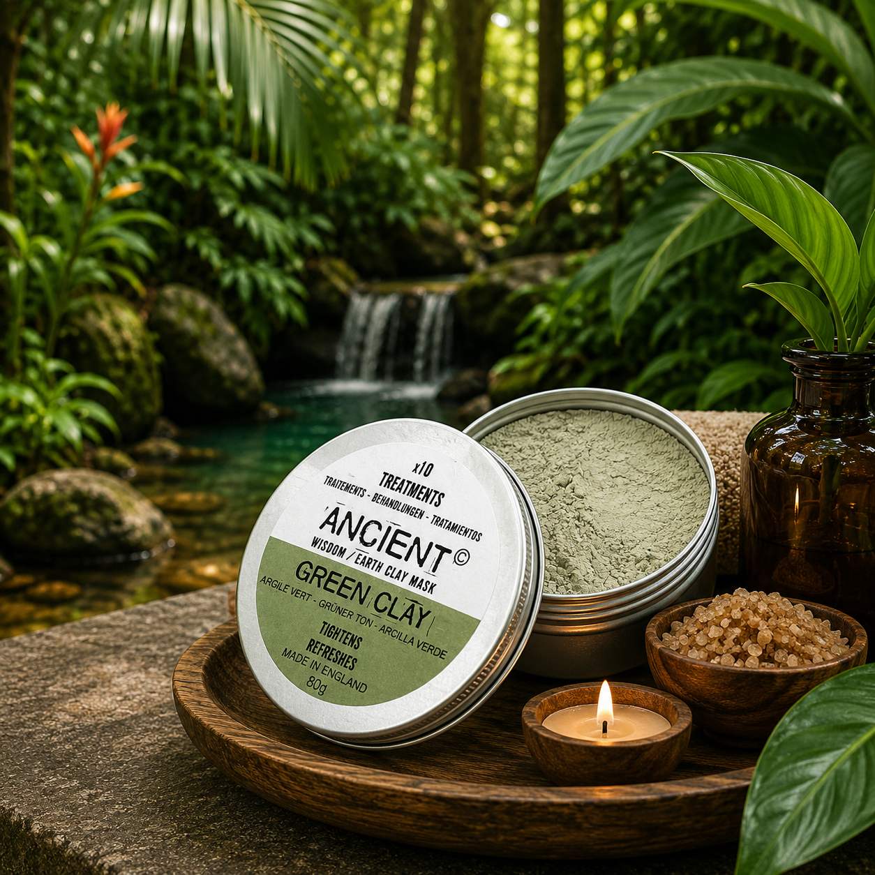 Green Illite Clay – Detox & Deep Cleansing Mask