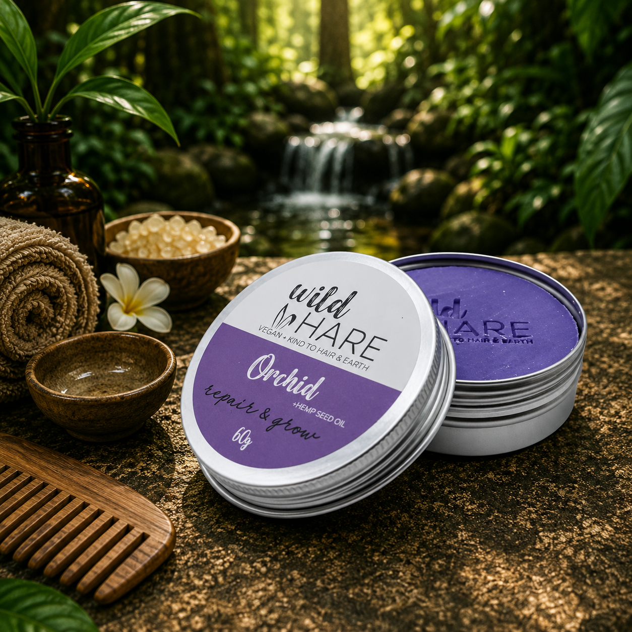 Wild Hare Festes Shampoo - Orchidee