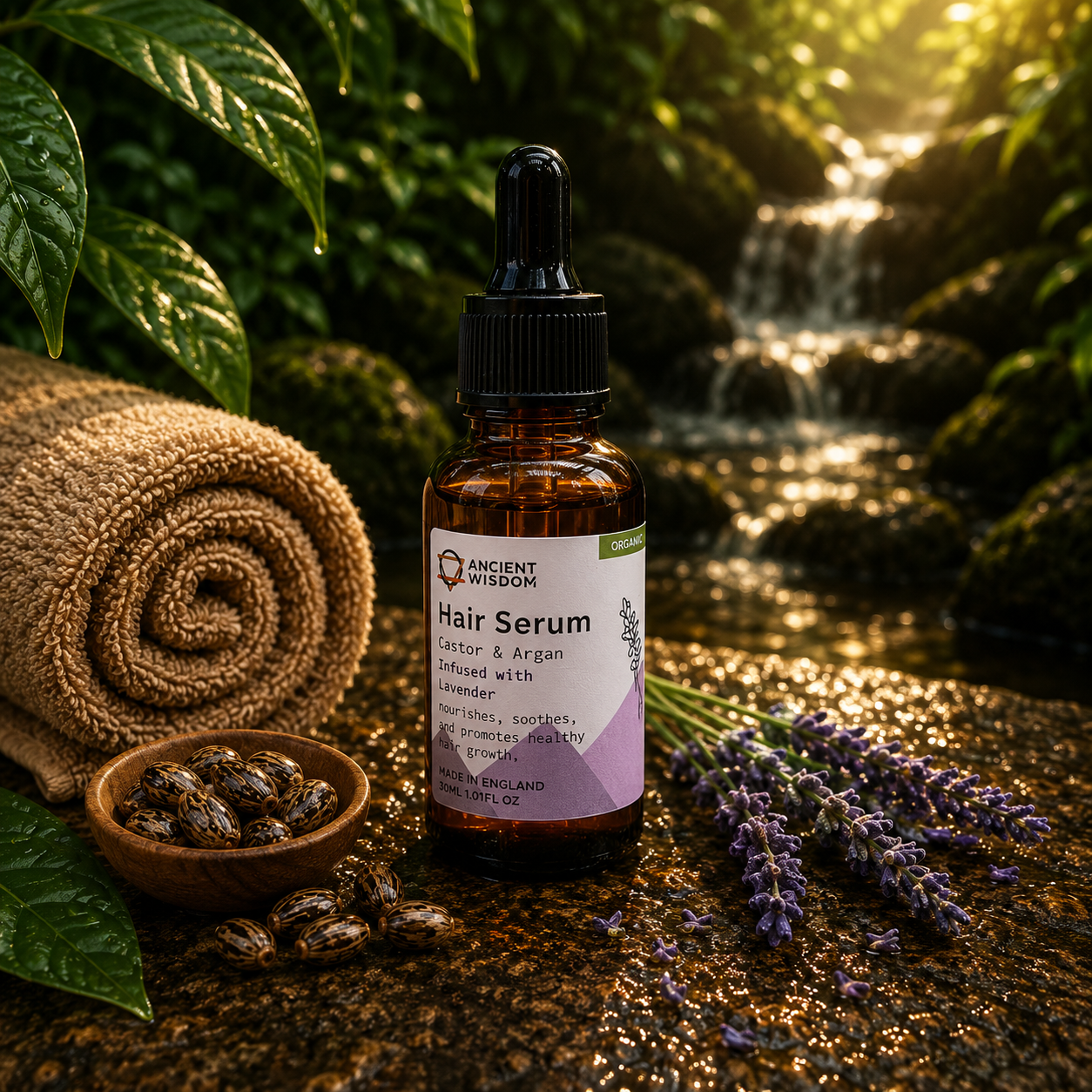 Organic Hair Serum  - Lavender