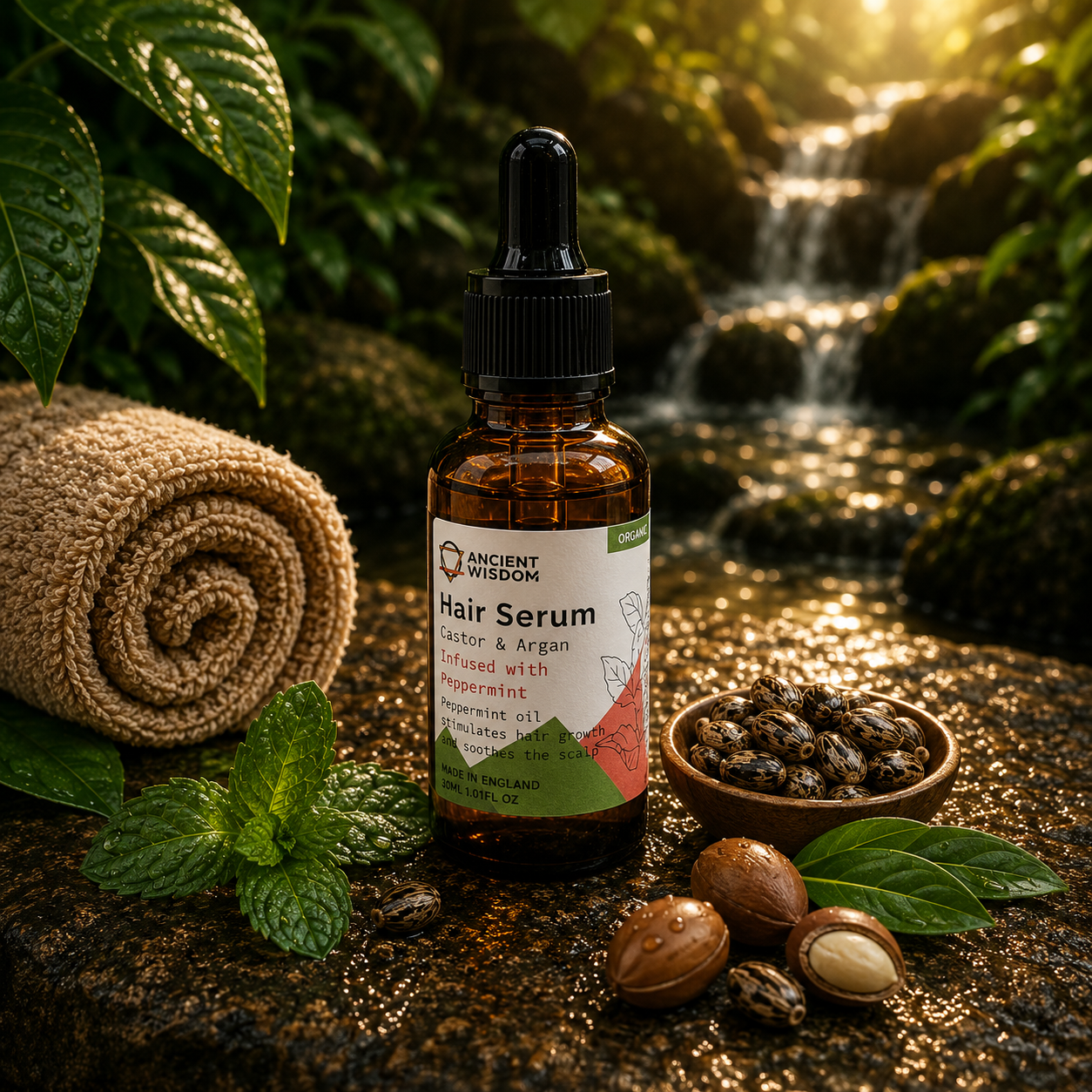Organic Hair Serum - Peppermint