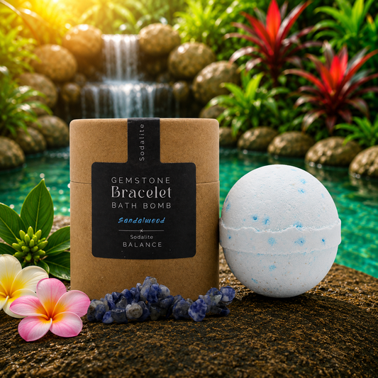 Sodalite Gem Bracelet Bath Bomb