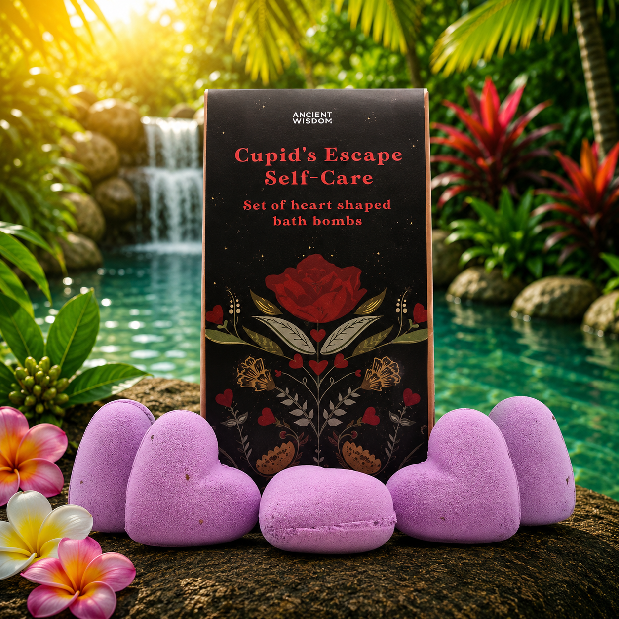 Cupids Escape Self Care Bath Heart Gift Set