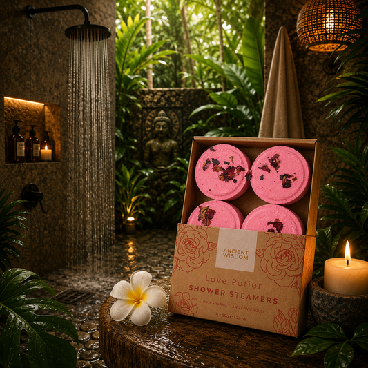 Coffret galets de douche – 4 pastilles aromathérapie | Spa à domicile