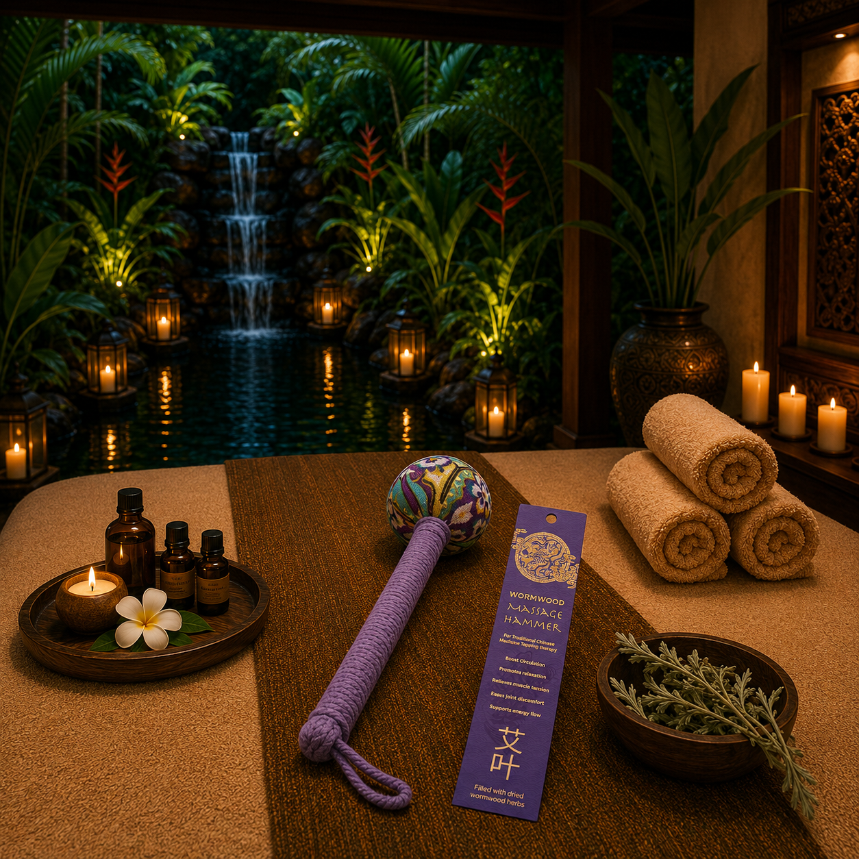 Wormwood Massage Hammer - Lavender