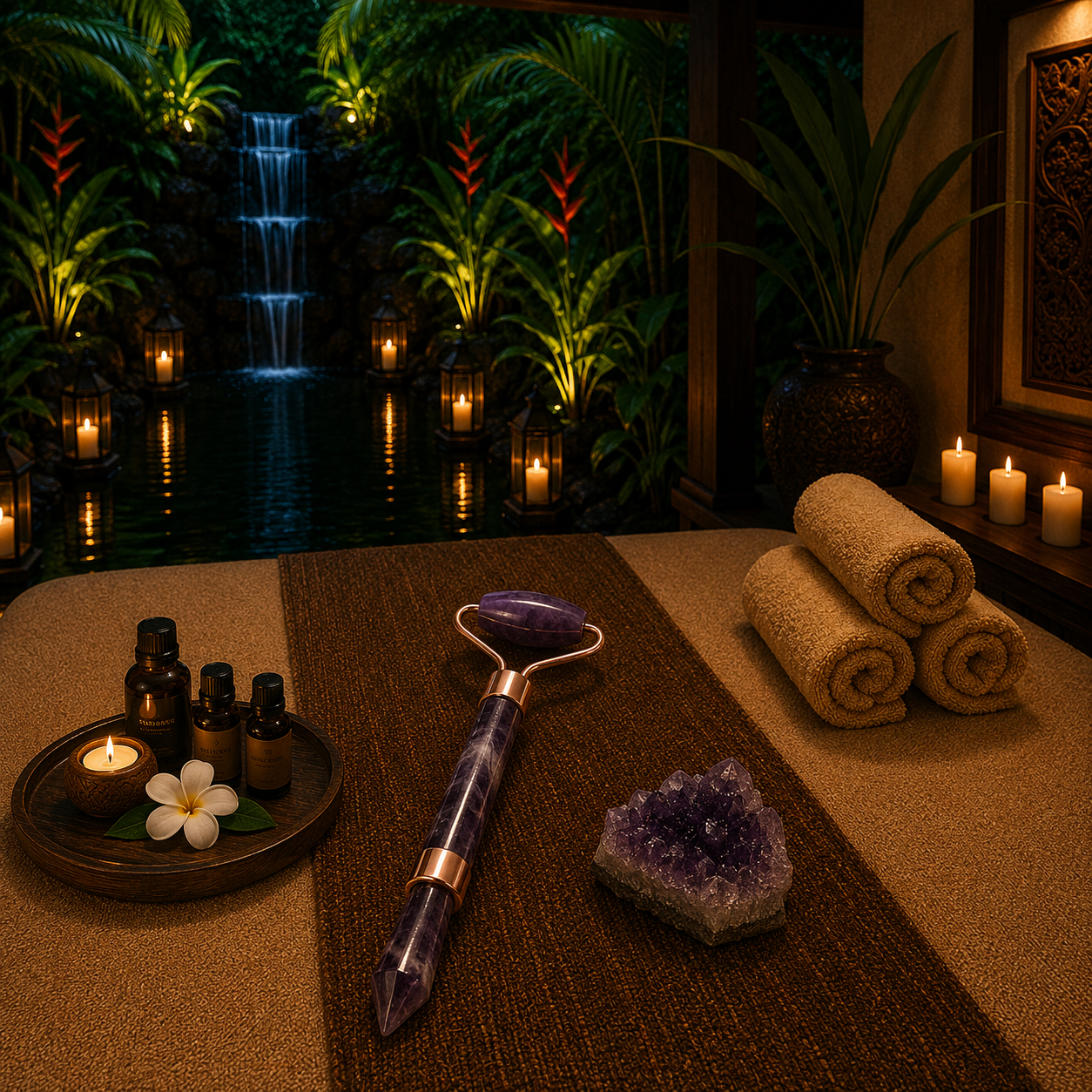 Mini-Roller für Edelsteine ​​– Amethyst