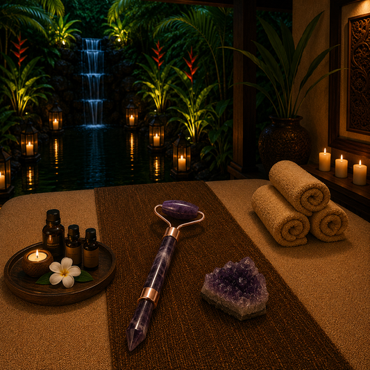 Mini-Roller für Edelsteine ​​– Amethyst