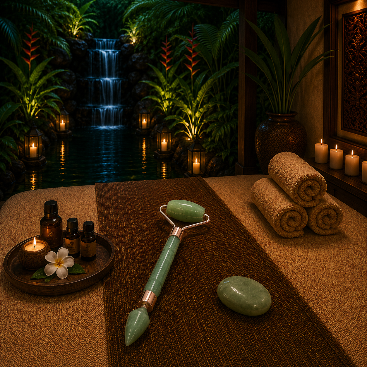 Gemstone Mini Roller – Jade | Compact Beauty Tool