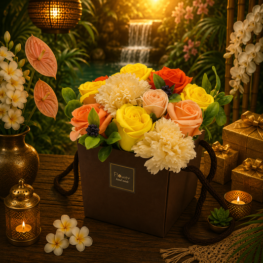 Soap Flower Bouqet - Spring Flowers