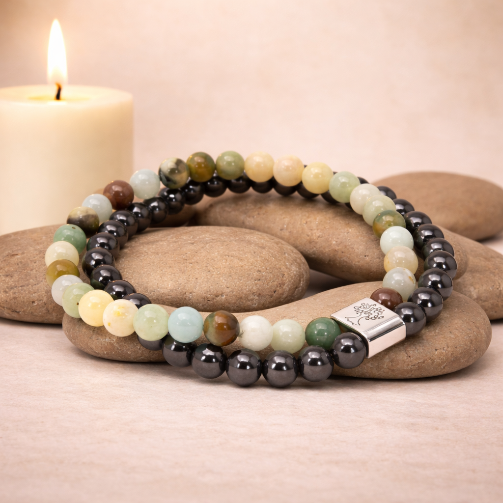 Magnetisches Amazonit-Armband – Naturstein-Design