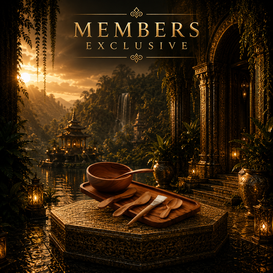 Teak Spa Clay & Wax Set – Natural Ritual Tools