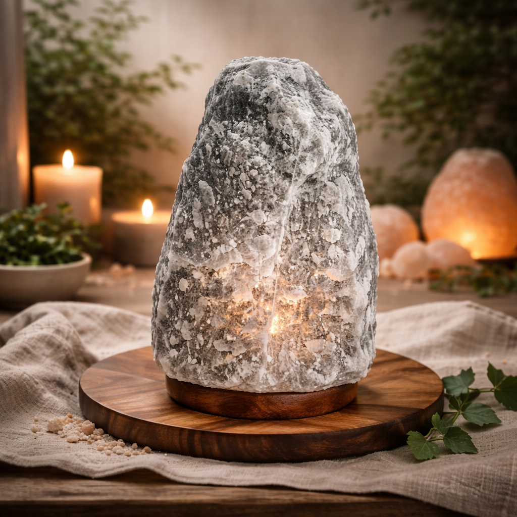 Grey Himalayan Natural Salt Lamp