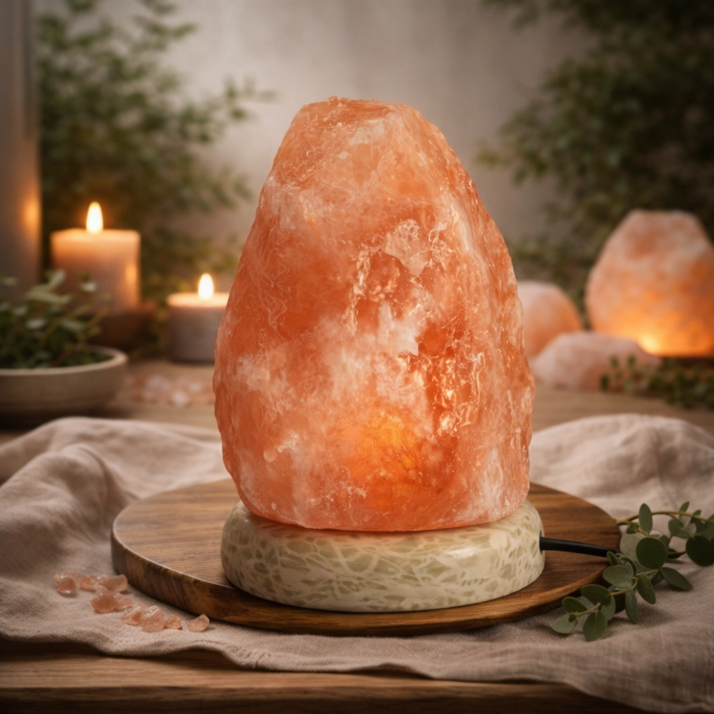 Quality USB Natural Salt Lamp – White Light
