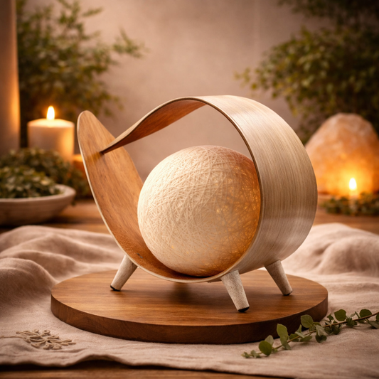 Natural Coconut Lamp - Natural Loop