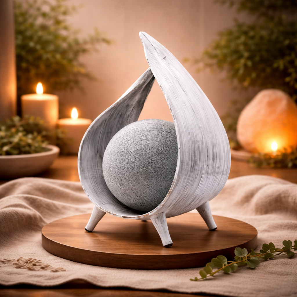 Coconut Leaf Table Lamp – Natural Handcrafted Design