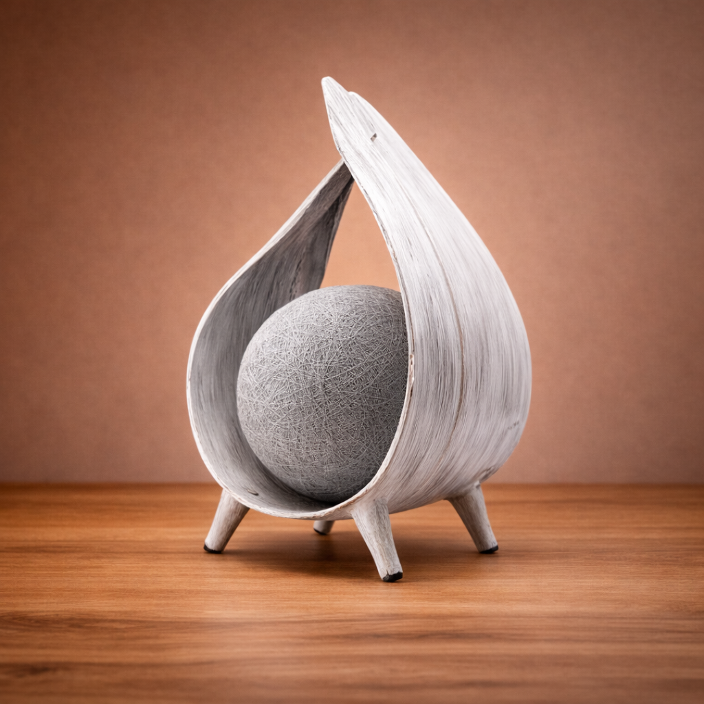 Coconut Leaf Table Lamp – Natural Handcrafted Design