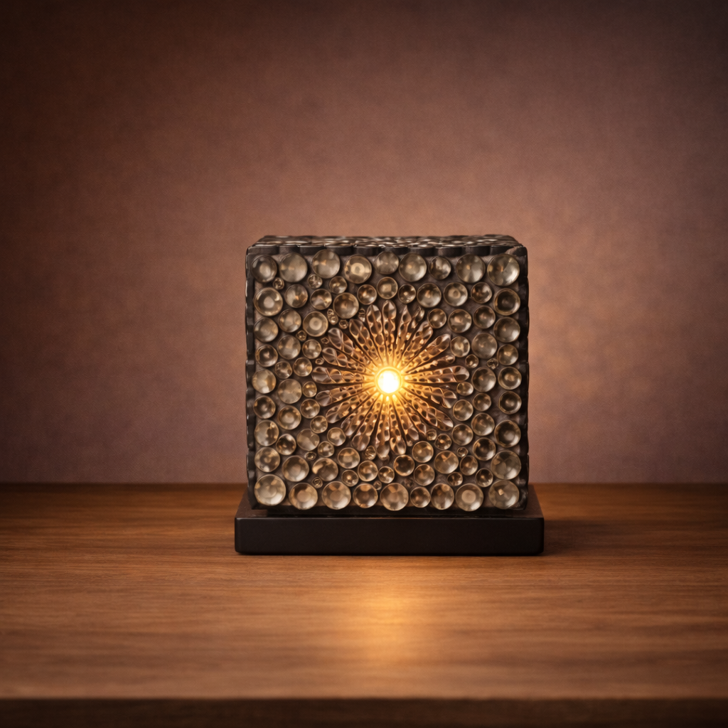 Boho Sea Shell Lamp - Chocolate Twist Square