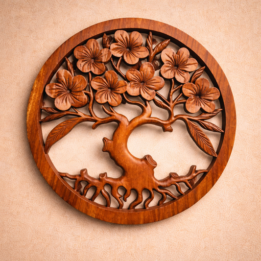 Tree of Life Frangipani Panel