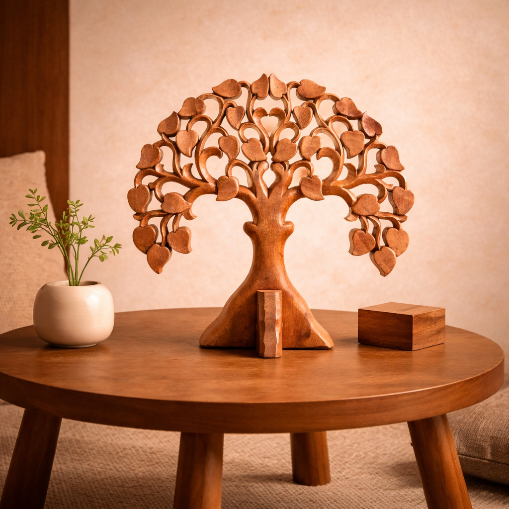 Round Decorative Wooden Ohm Panel
