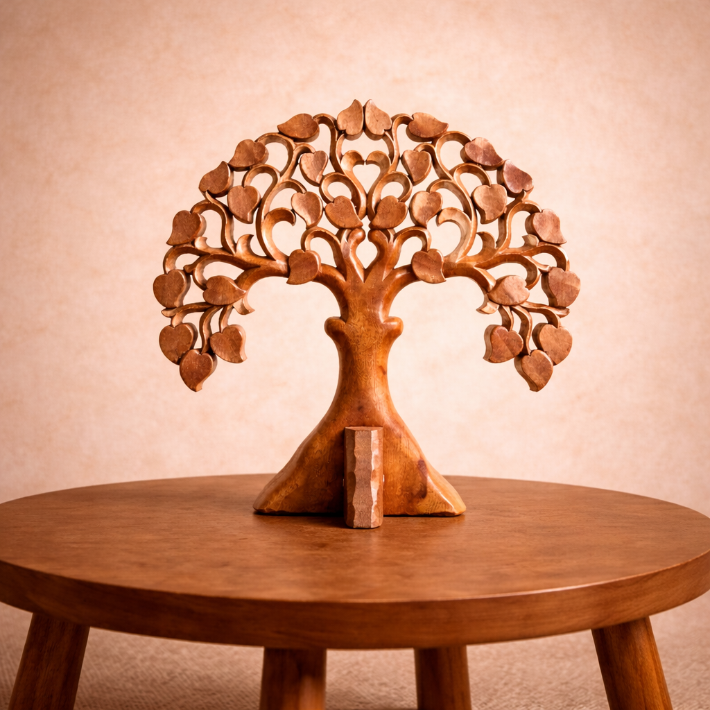 Round Decorative Wooden Ohm Panel