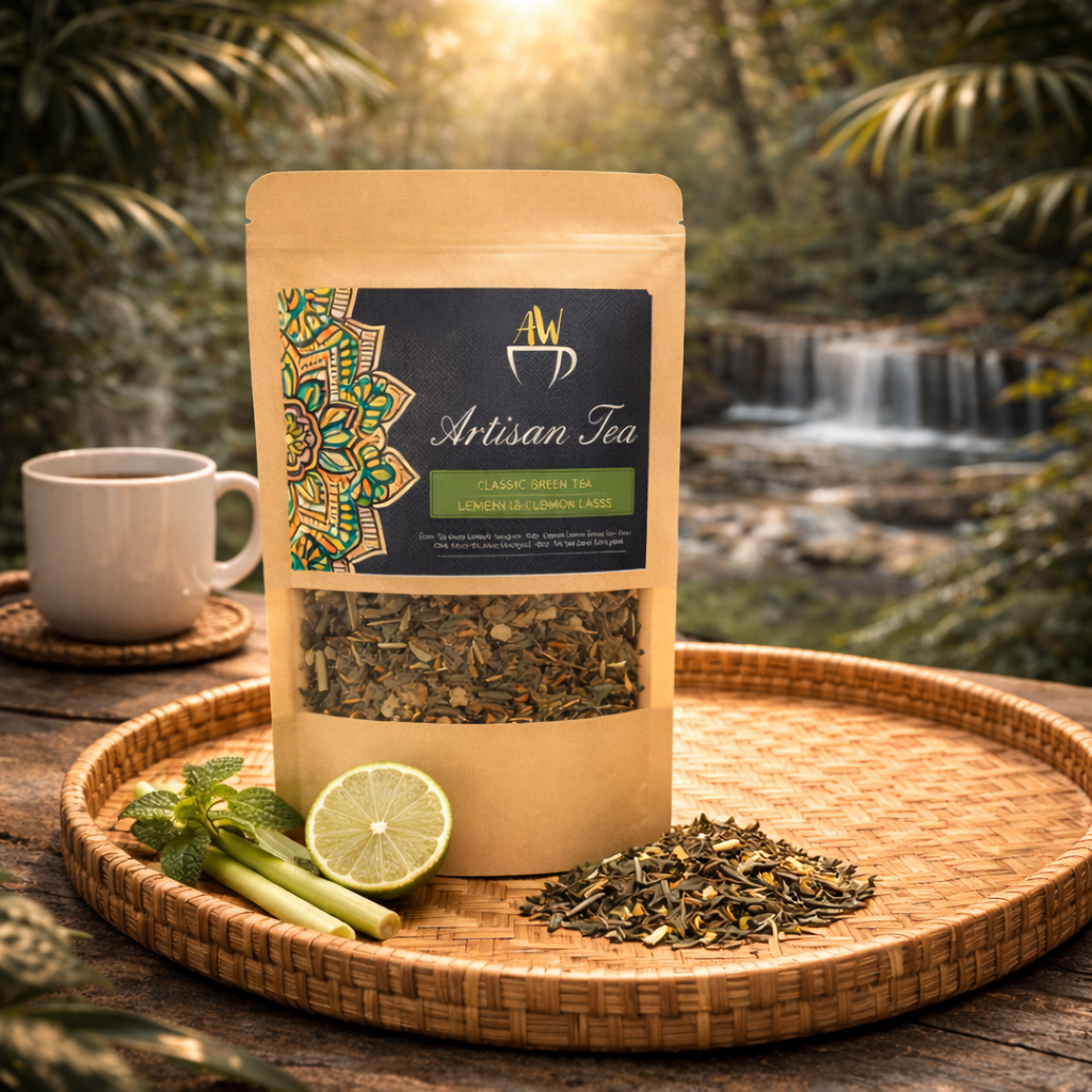 50g Classic Green Tea with Lemon and Ginger