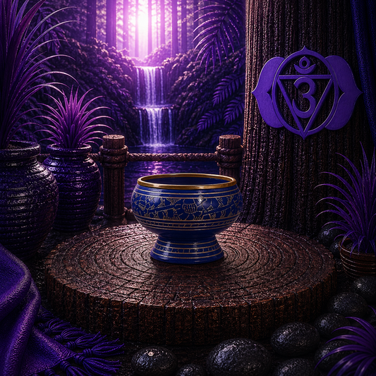 Chakra Charcoal Incense Jar - Third Eye