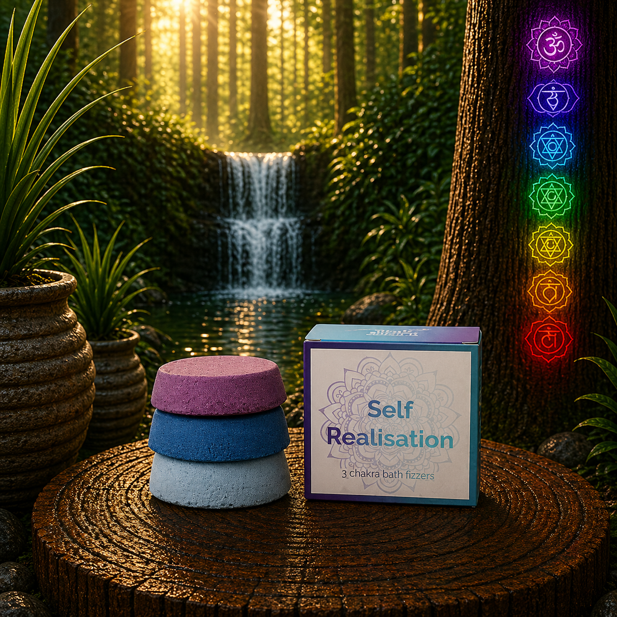 Chakra Bath Fizz - Small box - Self Realisatio
