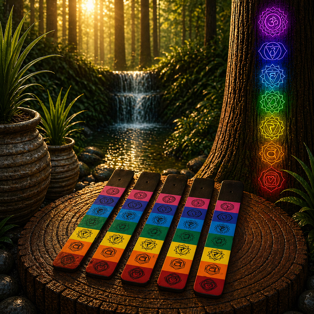 7 Chakra Ashcatcher – Spiritual Incense Holder