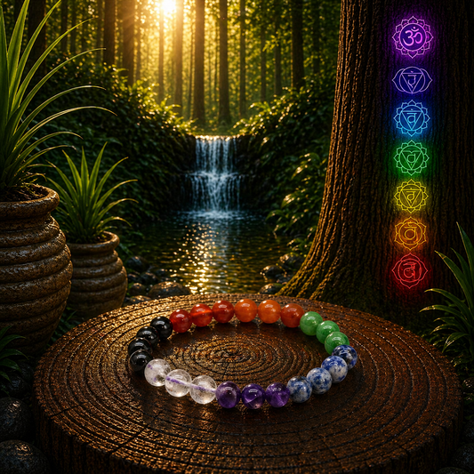 Chakra Stones Power Bracelet – Balance & Energy