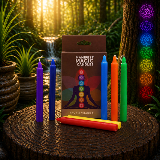 Seven Chakra Manifest Candles