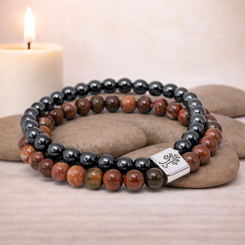 Magnetisches Tigerauge-Armband – Naturstein-Design