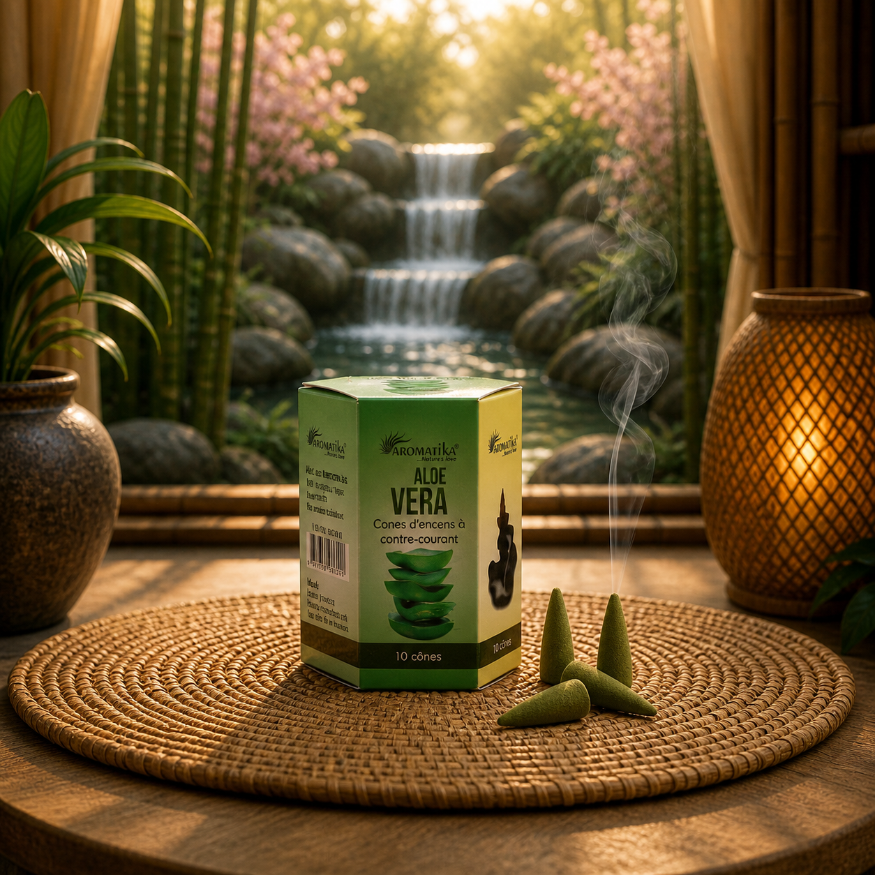 Cônes d’encens reflux aloe vera – Aromatika | 10 pièces