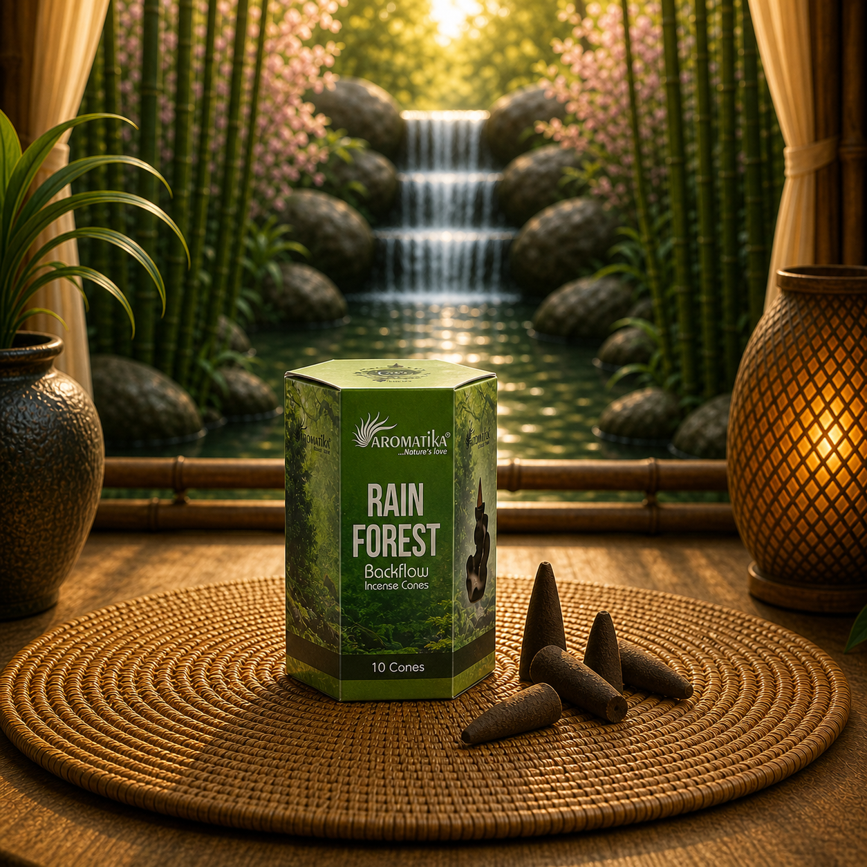Rain Forest Backflow Incense Cones