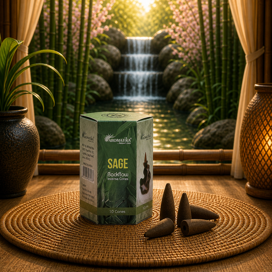 Cônes d’encens reflux sauge – Aromatika | 10 pièces