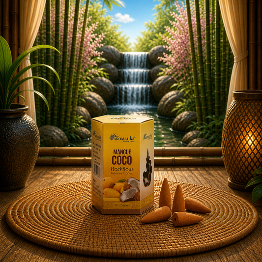 Räucherkegel „Kokosnuss & Mango“ (Rückfluss)