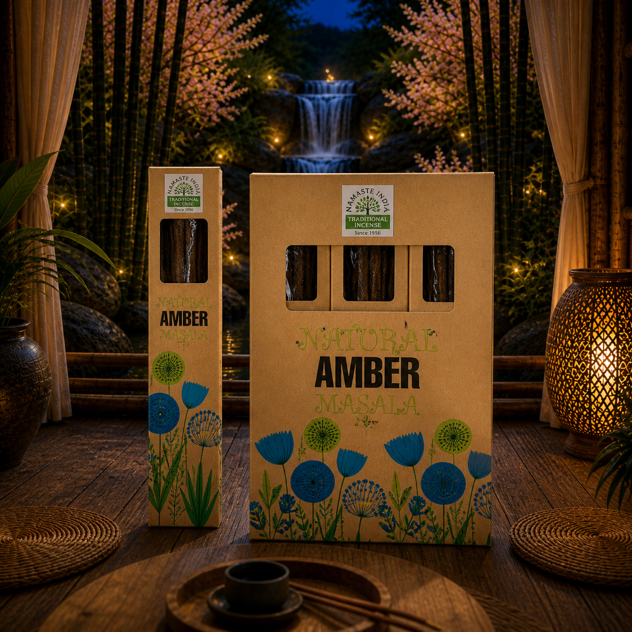Amber Botanical Masala Incense Sticks