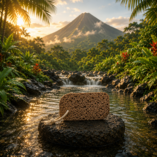 Volcanic Foot Stone - Lemon Shape