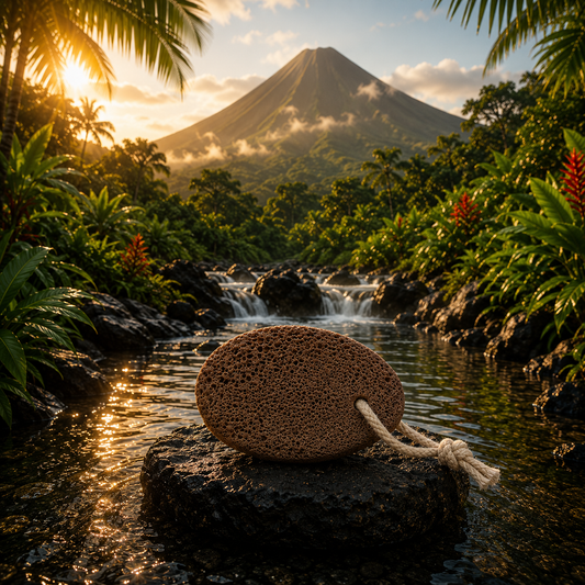Volcanic Foot Stone - Oval Shape