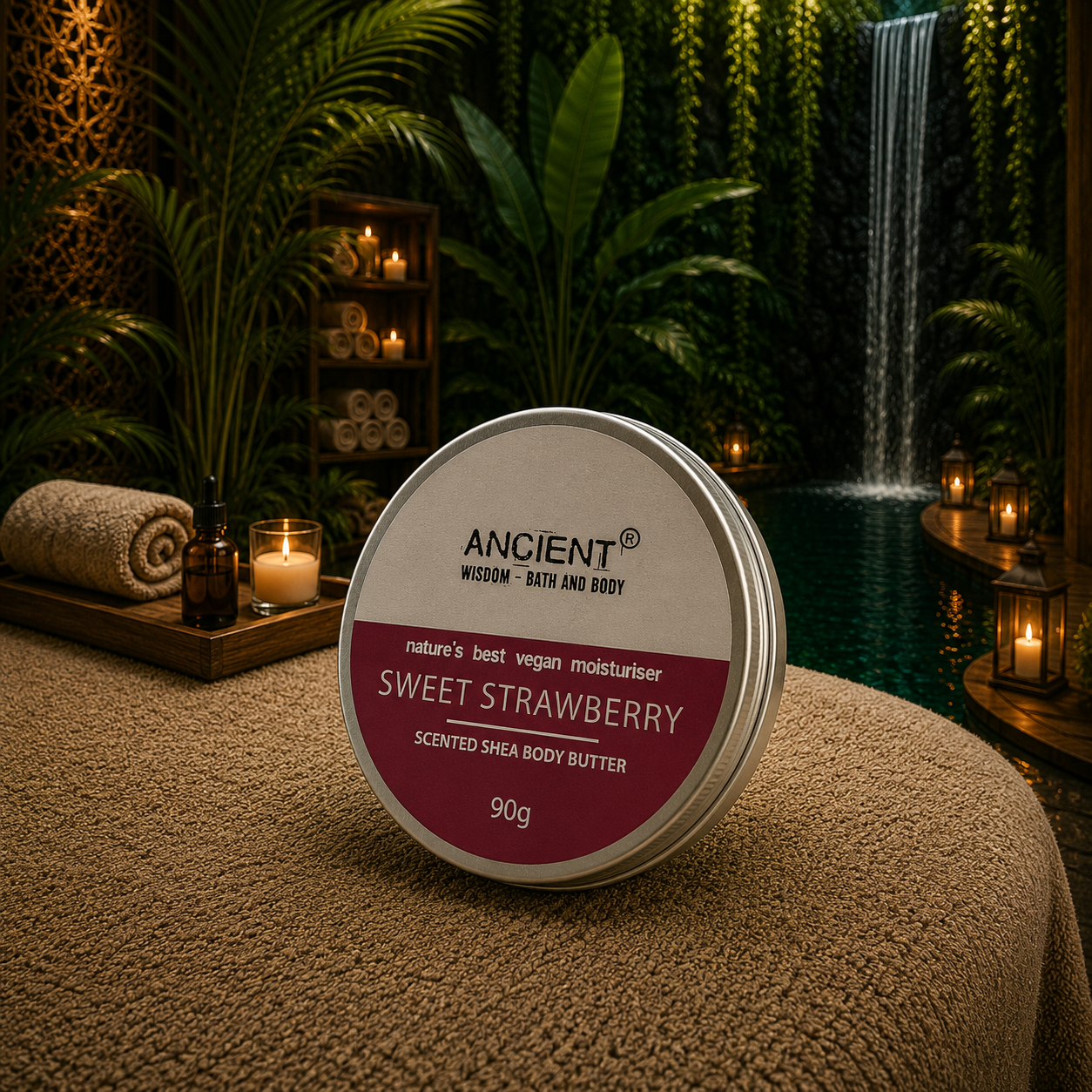 Duftende Shea Körperbutter - Süße Erdbeere