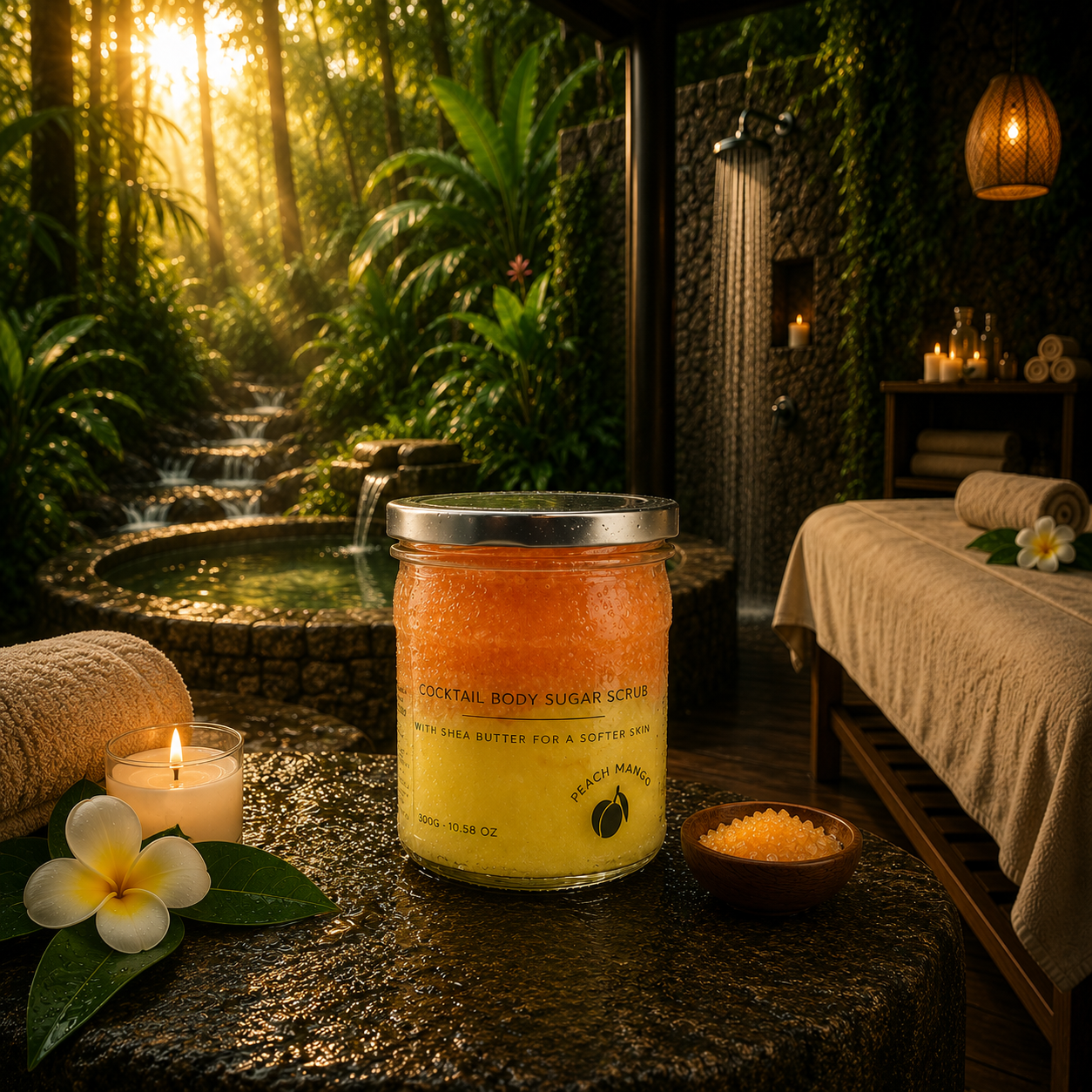 Fragranced Sugar Body Scrub - Peach Sangria