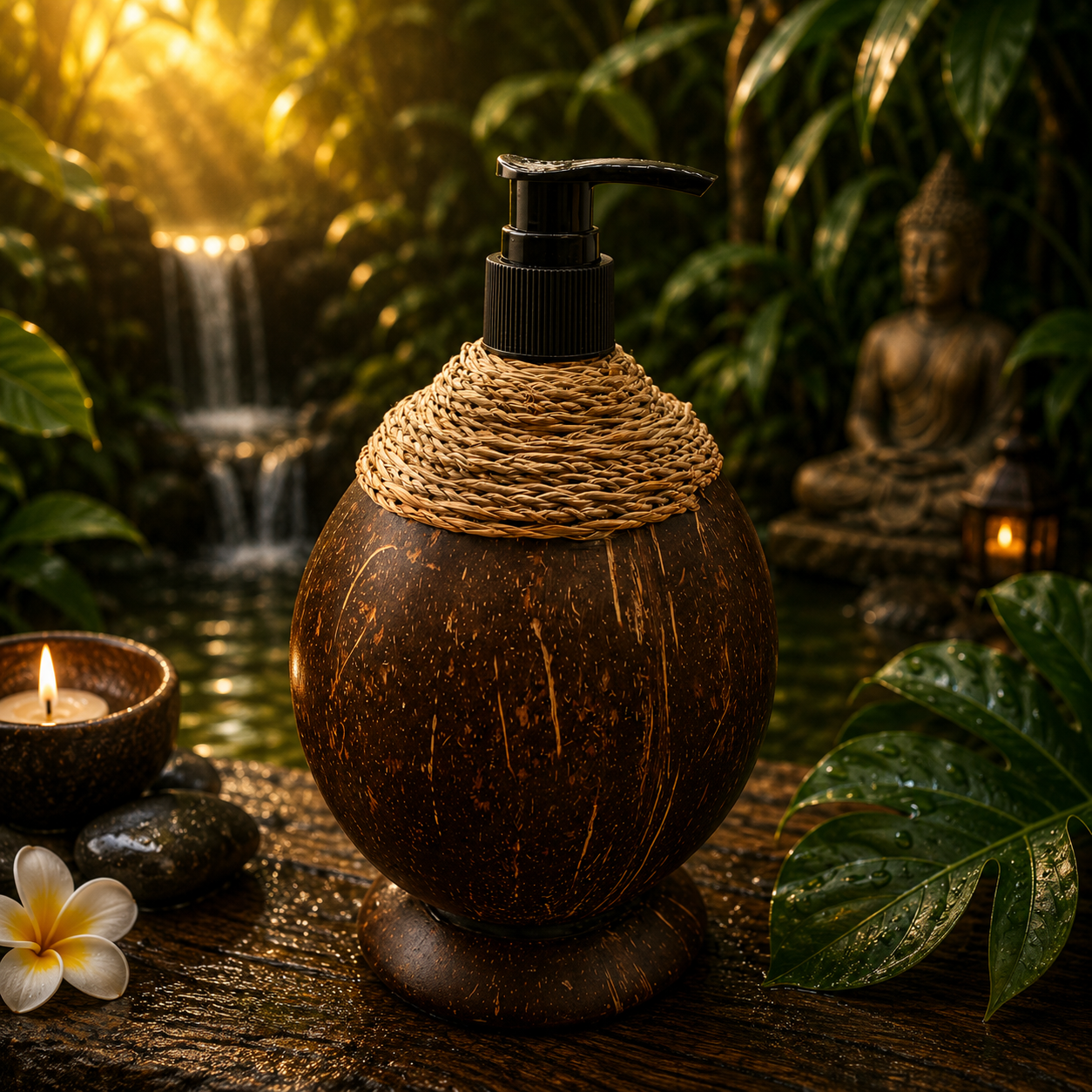 Natural Coconut Soap Dispencer